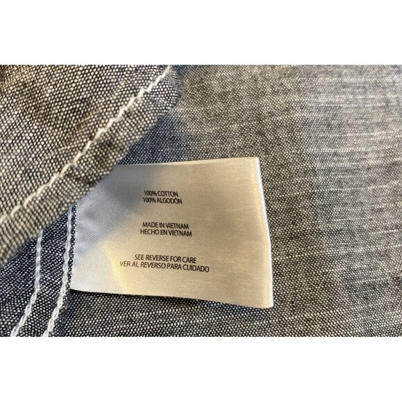 Woolrich Atlas Shirt XXL Black Gray Short Sleeve Button Up Casual - Picture 6 of 7